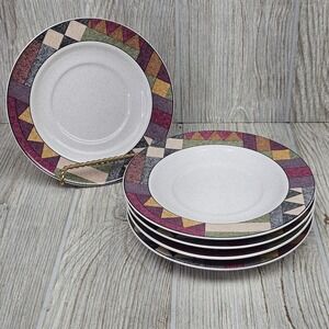 Studio Nova Palm Desert Y2216 Nancy Green Saucers Set of 5 Geometric